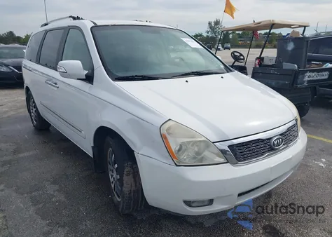 2011 Kia Sedona Ex from USA, damaged, VIN KNDMH4C74B6398503